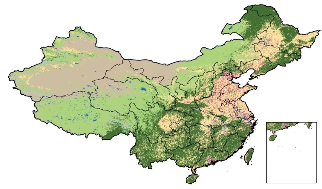 1985-2022年全国土地利用分类可视化数据（30M）